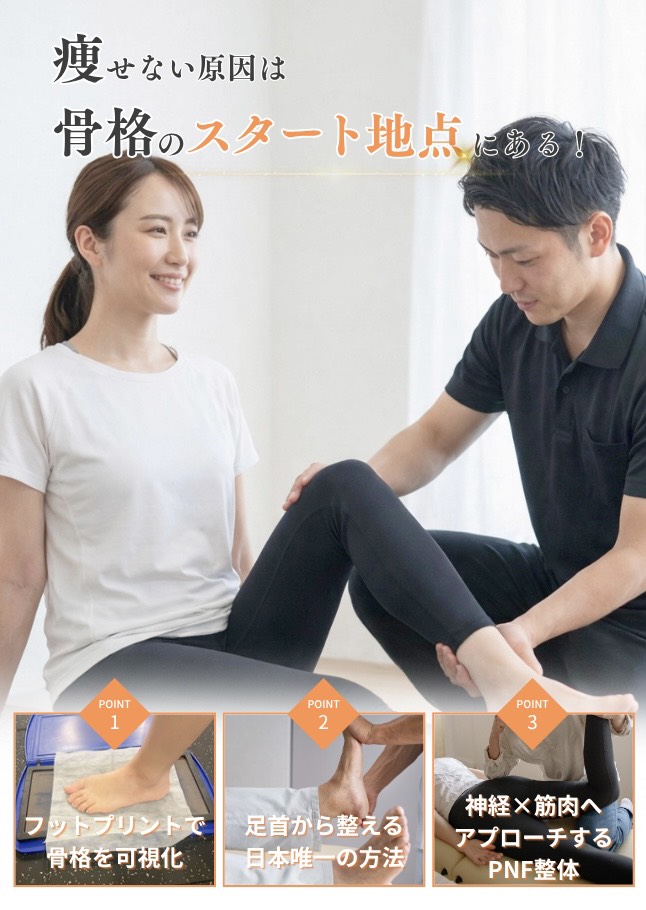 痩せない原因は骨格のスタート地点にある